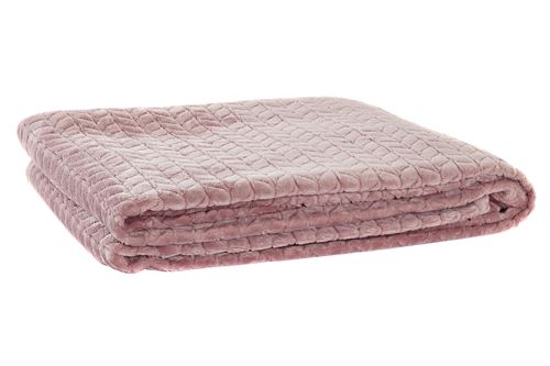 TX-185507 MANTA POLIESTER 150X200X2 260 GSM. BASIC ROSA