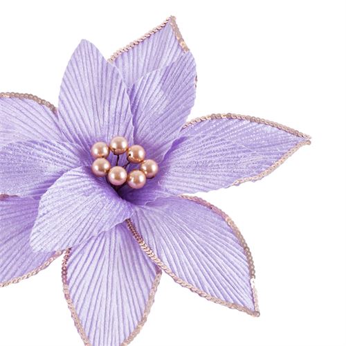 742153 POINSETTIA POLIESTER PURPURINO 27 X 27 X 40 CM