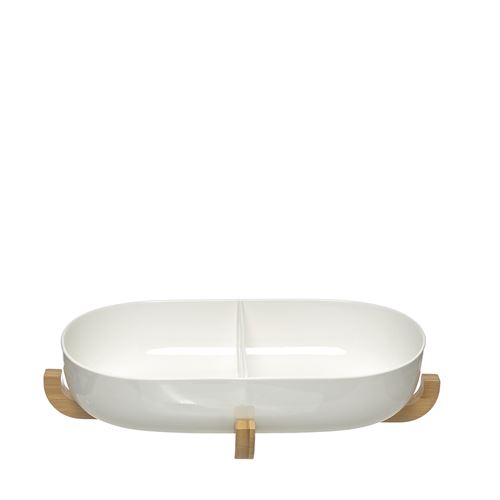 24596 BANDEJA CERAMICA BAMBU  C 43,50 L 25,00 A 11,50