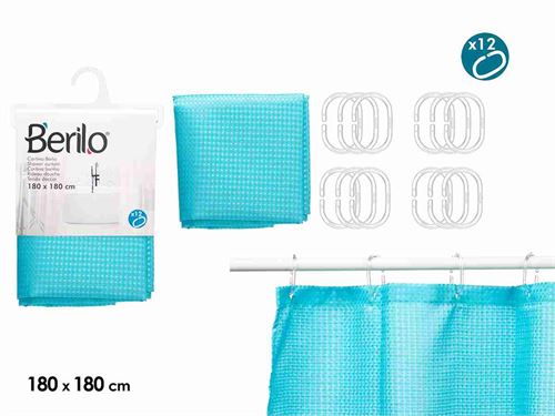 89383 CORTINA PONTOS 180X180CM POLIESTER