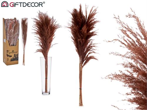 78170 PLUMAS DECORATIVAS CASTANHAS 90CM 5PÇS