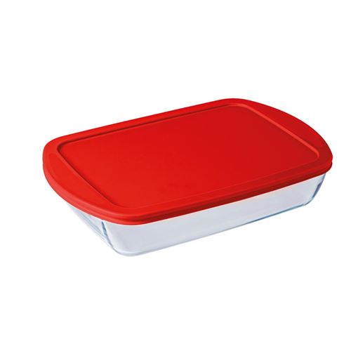 CAIXA VIDRO C/TAMPA OCUISINE 40x27x7CM-4,5L