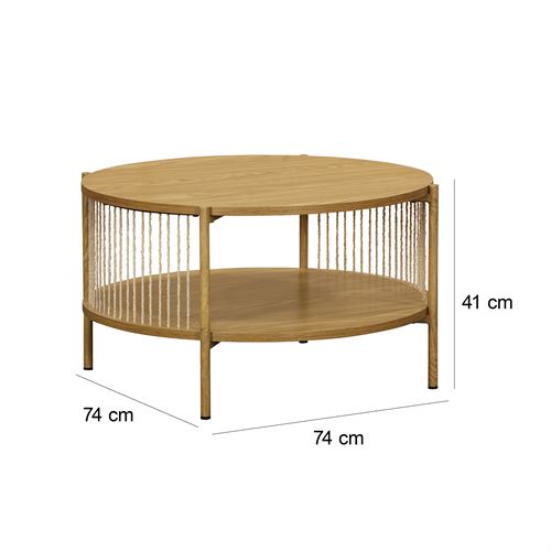 804123 MESA CENTRO MDF 74X74X41CM