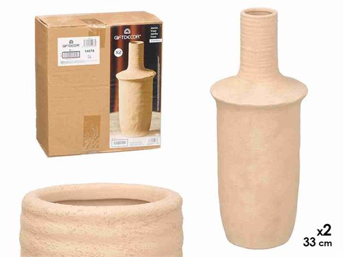 14076 JARRA TERRACOTA 14X33CM