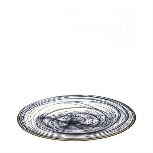 31585 PRATO MARCADOR VIDRO BLACK ALABASTE