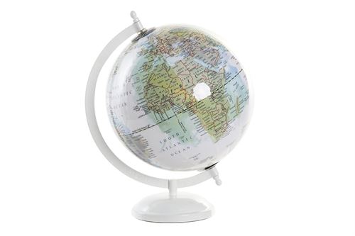 DH-195480 GLOBO TERRAQUEO ALUMINIO PVC 23X20X28 LACADO