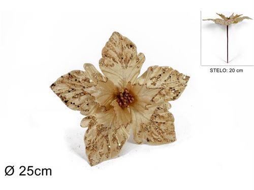 128016 POESENTIA NATAL OURO 25CM