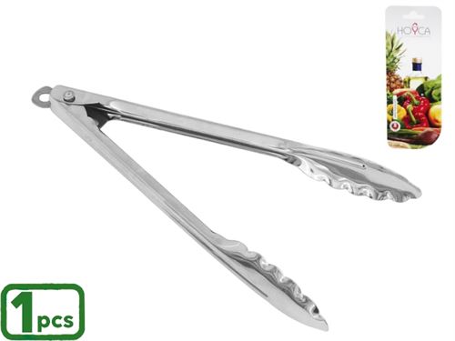 12970200 BL.C/ 1 TENAZ SER INOX 25CM CHEF
