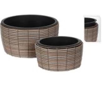 SET 2 VASOS PLANTAS 44X21-36X17