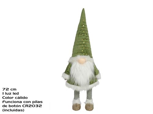 4594 PAI NATAL 1LED VERDE 26X20X72CM