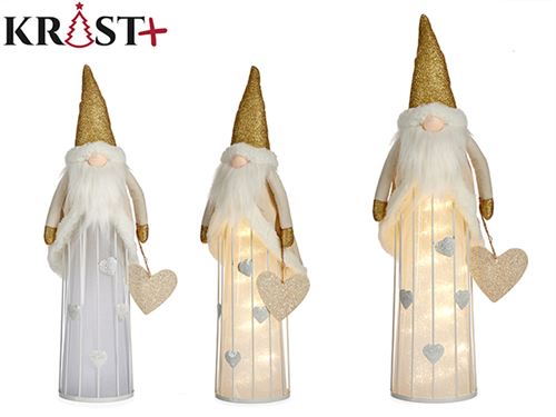 81512 PAI NATAL COM LED OURO 54CM