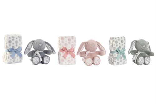 BE-210613 CONJUNTO DE MANTAS DE PELÚCIA 2 POLIÉSTER 75X100X1 3 SORT