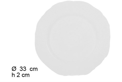 105862 PRATO MARCADOR branco 33cm