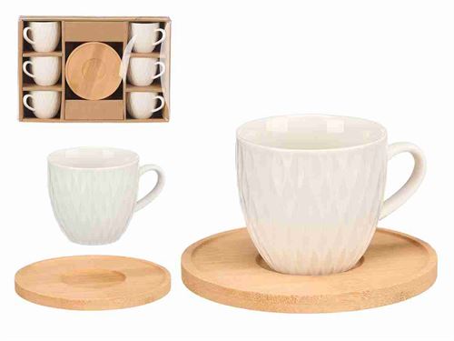88737 CHAVENA CAFE PIRES BAMBU SET6