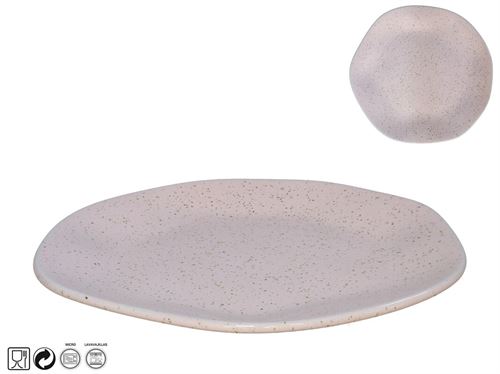 183602 PRATO SOBREMESA ROSA 21CM