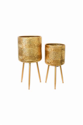127033293 VASO METAL DOURADO 30X60/24X49CM SET2