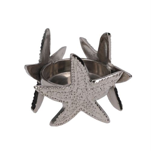 375335 PORTA VELA ESTRELA 6X6X7CM NÍQUEL