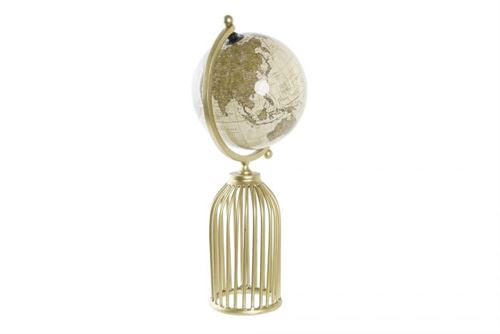 GLOBO TERRESTRE BRONZE 24X20X51 DOURADO