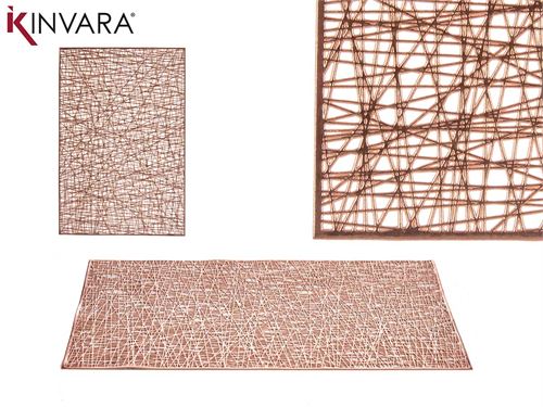 88877 INDIVIDUAL PL RECT. ROSA/GOLD 45 x 30 x 0,001 cm.
