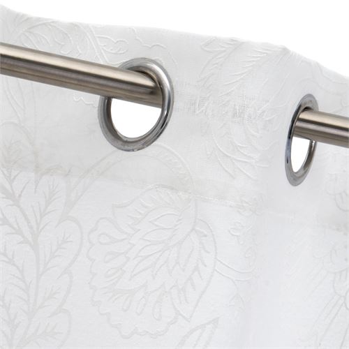 805896 CORTINADO DOLLY IMPRESSO MAPLE BRANCO 140 X 260 CM