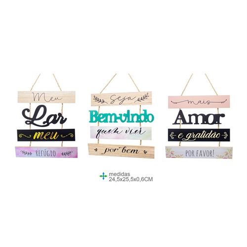 BD-76807 PLACA PAREDE MDF 24,5x25,5x0,6cm