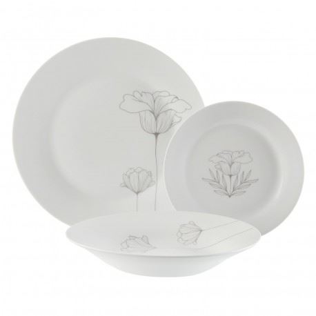 21990031 SERVIÇO CERÂMICA 18 PEÇAS LORETO 27CM 23CM 19CM