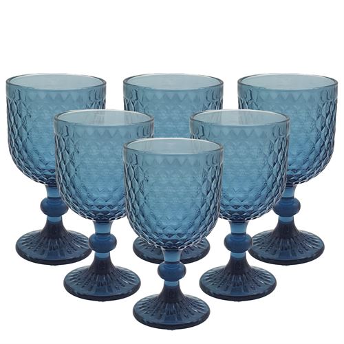 24497 COPOS HONEY C/PÉ 330ML AZUL