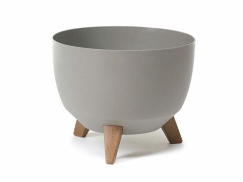 VASO PL C/PES MISA ROMA ECO COR CINZA 47X26CM