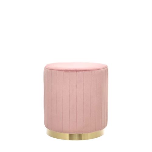 PUFF MADEIRA TECIDO ROSA C 40,000 L 40,000 A 42,000