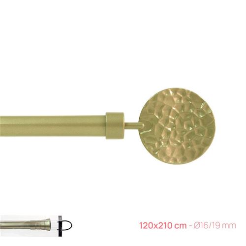 12749665 VARÃO CHAMPANHE P/CORTINADO 120-210CM Ø16/19MM CZ-304