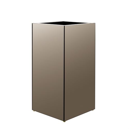 45207 VASO EM ESPELHO BRONZE 35X35X70 CM