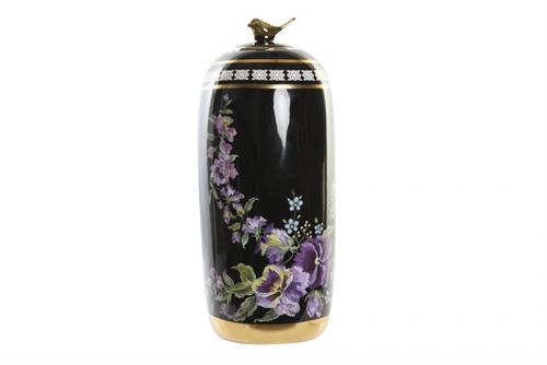JR-190249 POTE CERAMICA 19X19X42 FLORES MULTICOR