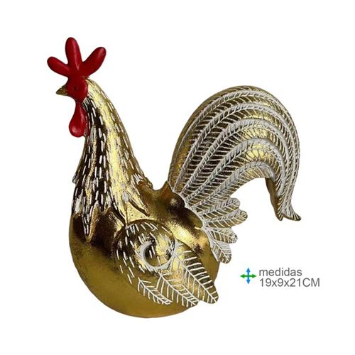 GR-78637 GALINHA RESINA 19x9x21cm