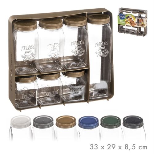 088097 SET 7 FRASCOS PLASTICO