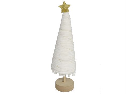 6279 CONE C/ESTRELA 20LEDS 2SORT 38CM