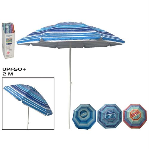 219219 GUARDA-SOL DE PARAIA 200CM 28/32MM METAL/POLIÉSTER 3STD