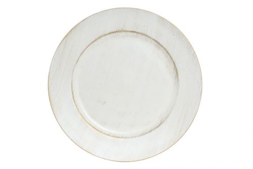 NV-184499 CENTRO DE MESA PP 33X33X2 DECAPÉ BRANCO
