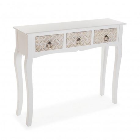 21600084 MESA ENTRADA 3 GAVETAS 95X25X78CM