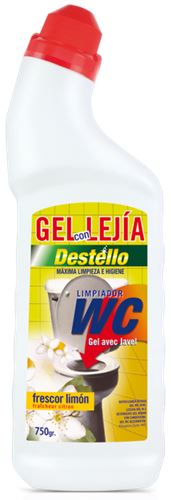 GEL WC LIMÃO COM LIXÍVIA 750GR