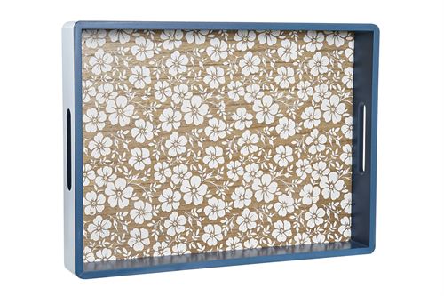 LD-191111 BANDEJA DECORACAO MDF 40X29X5 AZUL