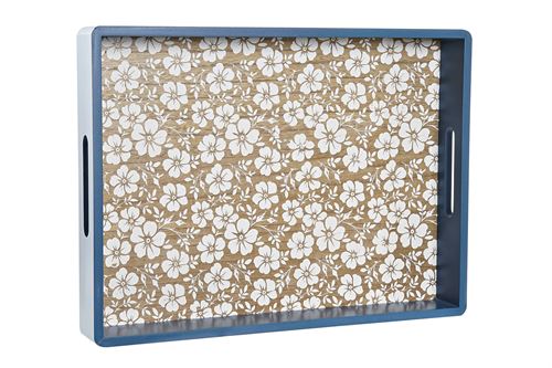 BANDEJA DECORACAO MDF 40X29X5 AZUL