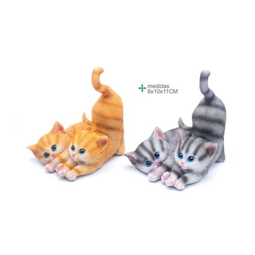 GR-78065 GATO RESINA 11x10x15cm
