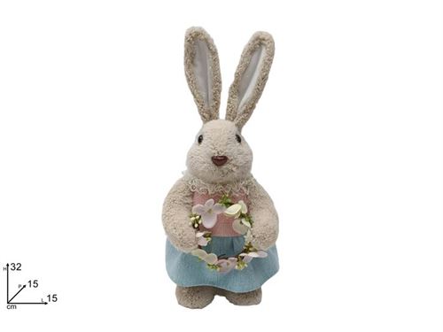 30822 COELHO PASCOA DECORATIVO 39CM
