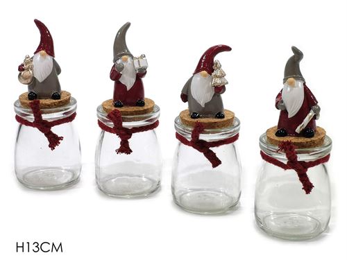 710923 FRASCO VIDRO COM PAI NATAL