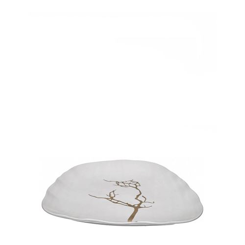 24085 PRATO EM PORCELANA - GOLDEN TREE 26,00X26,00X2,00