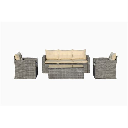 MESA E SOFÁS JARDIM 7836 (SET/4PCS)