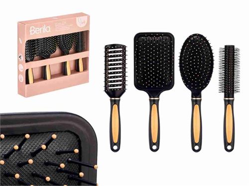 12350 ESCOVA CABELO CJ.4 PÇS