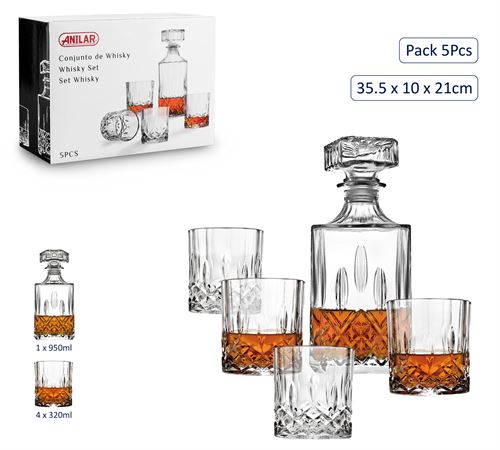 WB005-S5 CONJ. WHISKY 5 PCS