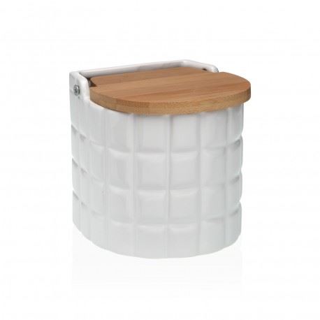 22110061 SALEIRO CERAMICA BRANCO QUADRADOS