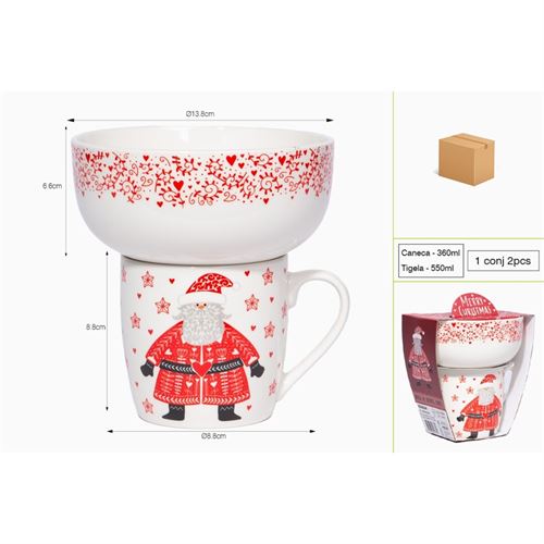 P020594776 CJ.CANECA_amp_TIG. NS240224 NATAL Ø8.8x8cm/Ø13.8x6.6cm